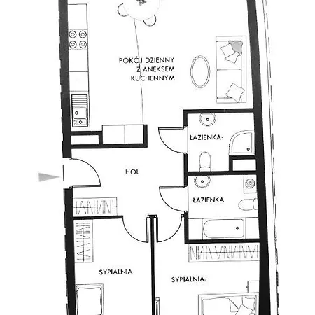 River Deluxe Atal Towers Διαμέρισμα Βρότσλαβ